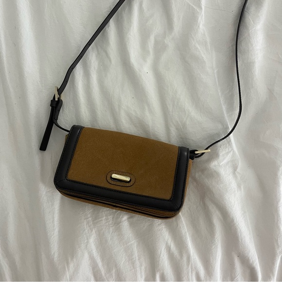 Zara Genuine Suede Leather Bag - Picture 1 of 5